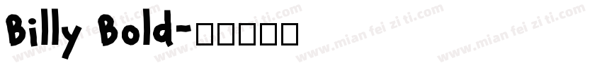 Billy Bold字体转换